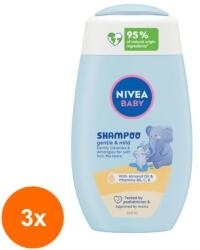 Nivea Baby Set 3 x Sampon si Balsam Nivea Baby, pentru Copii, 200 ml (ROC-3xCOR1019614MF)