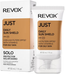 Revox - Crema cu protectie solara pentru ten gras SPF 50+ Daily Sun Shield Just Revox, 30 ml