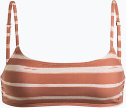 Roxy Fürdőruha felső ROXY Printed Beach Classics cedar wood happy stripe