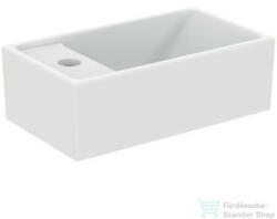 Ideal Standard TEMPO 37x21 cm-es falra/bútorra szerelhető mosdó bal oldali csaplyukkal, matt fehér E2113V1 (E2113V1)