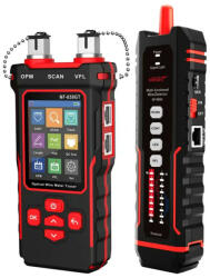 Noyafa NF-859GT - multifunkciós kábelteszter: kontinuitás, PoE, OPM, VFL, QC stb (859gt)