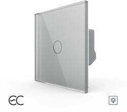 LIVOLO Intrerupator Simplu cu Variator si Touch LIVOLO din Sticla - Protocol ZigBee EC - culoare gri