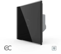 LIVOLO Intrerupator Simplu cu Variator si Touch LIVOLO din Sticla - Protocol ZigBee EC - culoare negru