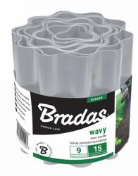 Bradas Hullámos műanyag ágyásszegély 10cm x 9m Light Grey (OBFLGY 0910)