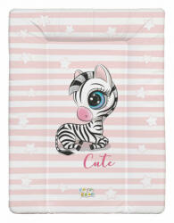 Babastar puha pelenkázó lap 50*70 cm - Rózsaszín zebra - babyshopkaposvar