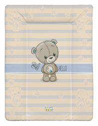Babastar puha pelenkázó lap 50*70 cm - Kék maci + pillangó - babyshopkaposvar