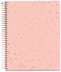 Miquelrius spirálfüzet, A5, 120 lap, vonalas, színregiszteres, keményfedelű, Rose (MR48467)