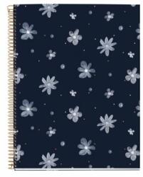 Miquelrius spirálfüzet, A4, 120 lap, négyzethálós, színregiszteres, keményfedeles, Sparkles Midnight (MR46914)