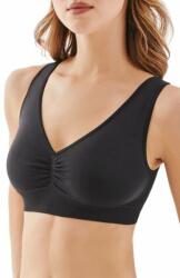 Gabriella Top Shape varrásmentes melltartó, fekete, L/XL