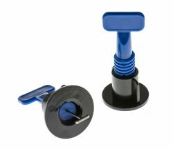  TLS-PROPELLER - 50 db újrafelhasználható lapszintező talp + 1 db kulcs kék 3-17 mm lapvastagság