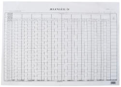 Bluering Jelenléti ív A3, nagy 1 hónapos 2 oldalas C. 60-3 (37488) - irodaitermekek