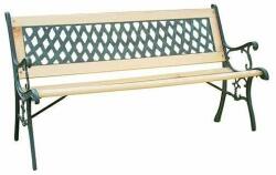 Strend Pro Banca de gradina, lemn, structura metal, 122x54x73 cm, Godiva (802026)