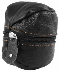 BigBuy Fekete valódi bőr kulcstartó szütyőke III (ZE-575-3020018-001)