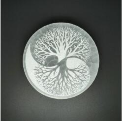 R. M. ékszer Ásványok Szelenit korong yin yang életfa 14cm (109634)