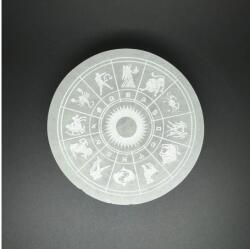 R. M. ékszer Ásványok Szelenit korong zodiákus fehér 7-8cm (109595)