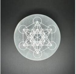 R. M. ékszer Ásványok Szelenit korong metatron 8cm (109551)