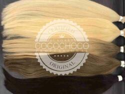 Ombre - Prémium Minőségű Choco Póthaj 70cm 7.54/12 sötét tő/platina 50g