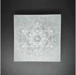 R. M. ékszer Ásványok Szelenit négyzet metatron 7-8cm (109318)