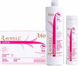 Raywell BIO - Hajnövesztő és Hajhullás elleni Csomagok Hölgyeknek és Férfiaknak 1000ml BIO Tea Sampon+Tea Ampulla Csomag