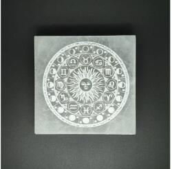 R. M. ékszer Ásványok Szelenit négyzet zodiákus nap 7-8cm (109567)