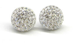 HÉRA bedugós fülbevaló - 14 mm (crystal fehér) (202104054)