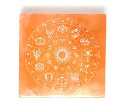 R. M. ékszer Ásványok Szelenit narancs négyzet zodiákus 9-10cm (109606)