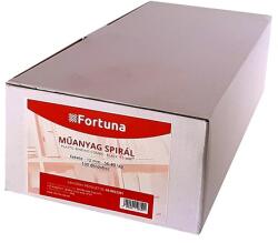 FORTUNA Iratspirál műanyag FORTUNA 12mm 56-80 lap fekete 100/dob - irodaszerwebaruhaz
