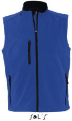 SOL'S Férfi RALLYE 3 rétegű vastag softshell mellény, SOL'S SO46601, Royal Blue-3XL (so46601ro-3xl)