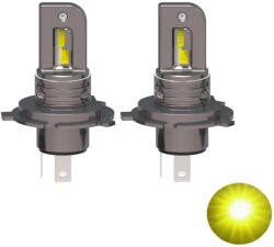 H4 Led izzó 2db 3000K kadmiumsárga (1718S)