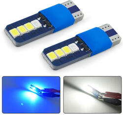  T10 led kék-fehér színváltós 2db (1144) - royaltuning