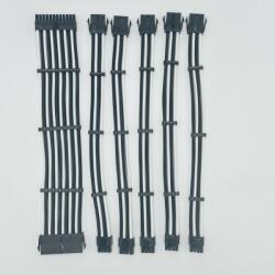 SAMA Set Prelungire Cabluri Sursa Pc SAMA Modding Alb-Negru (SPCSM-ALN)