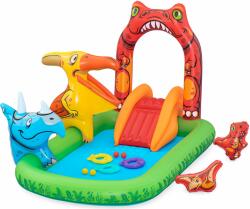 Bestway Jurassic Splash Play Center Felfújható játszómedence, 242 x 140 x 137 cm 53160 (53160)