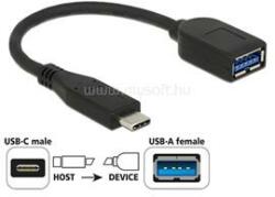 Delock Átalakító USB 3.1 Gen 2 Type-C male to Type-A female, 10cm (DL65684) (DL65684)