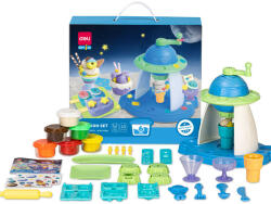 Deli Set creativ plastilina DELI DLEH723 cu 23 accesorii, Fabrica de dulciuri (DLEH723)