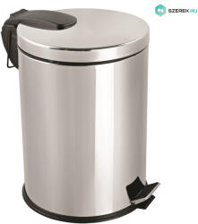 Dayco Metal Rozsdamentes acél pedálos szemetes, kivehető műanyag vödörrel, 40L, fényes (DM0108)