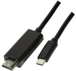 LogiLink USB 3.2 Gen 1x1 USB-C M és HDMI 2.0 kábel, 3m