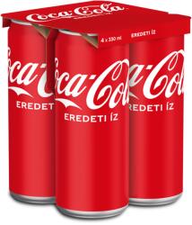 Coca-Cola colaízű szénsavas üdítőital 4 x 330 ml - ecofamily