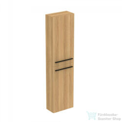 Ideal Standard I. Life S 40x21x160 cm-es 2 ajtós szekrény fogantyú nélkül, Natural oak T5288NX (T5288NX)