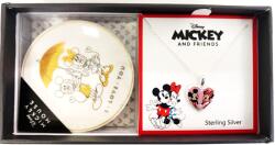 Disney Mickey & Minnie nyaklánc porcelán ékszertartóval - CMB03