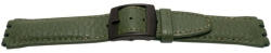  Curea piele tip Swatch 19 mm verde olive - 62736