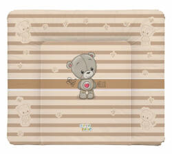  Babastar puha pelenkázó lap 85*75 cm - Drapp szivecskés maci