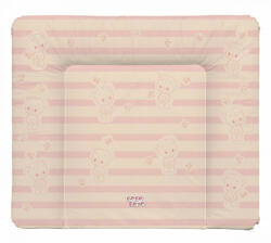 Babastar puha pelenkázó lap 85*75 cm - Rózsaszín apró maci + pillangó - babyshopkaposvar