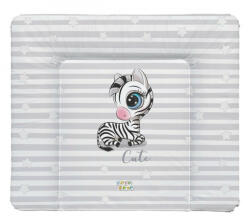  Babastar puha pelenkázó lap 75*72 cm - Szürke zebra - babyshopkaposvar