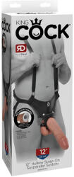 King Cock Strap-on 12 - felcsatolható dildó hámmal (30cm) - erotikashow