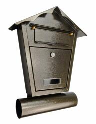 Damech Cutie postala, cu loc pentru ziar, auriu, format B6, 29.5x7.5x37.5 cm, Damech GartenVIP DiyLine (SD1TG)