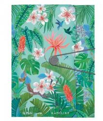 Herlitz PP virágos gumis mappa A4 - Lady Jungle