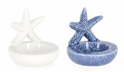 Bizzotto Set 24 suporturi lumanari portelan Stea de Mare 8.1x7.4x7.9 cm (0141329)