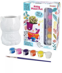 Champion Set de colorat mini ghiveci plante cu pisica, Champion