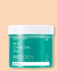 Neogen Tisztító arckorongok Dermalogy Real Charcoal Pad - 150 ml / 60 db