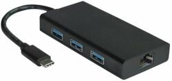 VALUE Konverter, USB 3.2 Gen1, 3port, Gigabit Ethernet (12.99. 1109-10) (12.99.1109-10)